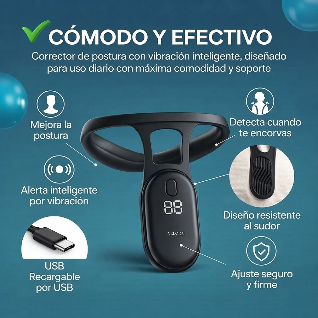 Velora Posture® Corrige tu postura de forma natural